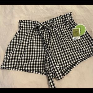 Black and white Shorts